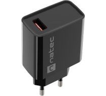 NATEC USB CHARGER RIBERA 18W USB-A BLACK ( NUC 2058 NUC 2058 NUC 2058 ) iekārtas lādētājs