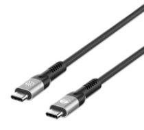 MANHATTAN USB4 USB-C Stecker/Stecker Kabel 240W 40G 8K 1m ( 356374 356374 356374 ) USB kabelis
