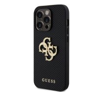 Guess case for iPhone 15 Pro Max 6 7amp;amp;quot; GUHCP15XPSP4LGK black HC PERFORATED PU 4G GLITTER 3666339151317 ( GUHCP15XPSP4LGK GUHCP15XPSP4LGK ) maciņš  apvalks mobilajam telefonam