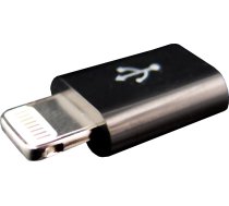 Adapter USB PowerNeed Lightning - microUSB Czarny  (I5M) I5M (5908246723811) ( JOINEDIT41346765 )