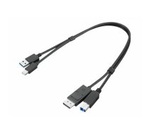 Lenovo ThinkStation mDP + USB-A 3.0 to DP + USB-B 3.0 Dual Head Cable 0.43 m ( 4X91D11453 4X91D11453 4X91D11453 )