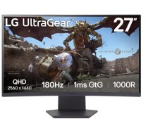LG 27GS60QC-B 27 " VA QHD 16:9 180 Hz 1 ms 2560 x 1440 pixels 300 cd/m HDMI ports quantity 2 ( 27GS60QC B 27GS60QC-B.AEUQ S77202542 ) monitors