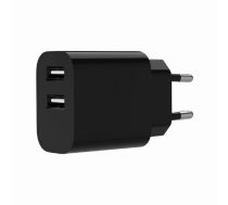 Gembird 2xUSB-A 5V 2.4 A czarna ( TA UC 2A12 01 BK GMTA-UC-2A12-01-BK ) iekārtas lādētājs