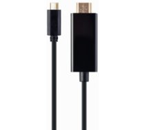 Gembird A-CM-HDMIM-02 USB-C to HDMI-male adapter 4K 60Hz 2m black ( A CM HDMIM 02 ) kabelis video audio