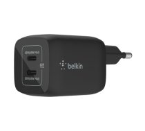 Belkin Wall Charger  2xUSB-C 65W PD 3.0  PPS  black WCH013vfBK ( WCH013VFBK WCH013VFBK WCH013vfBK )