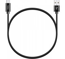 Cable USB A-USB C 1m YCU 301BK (8590669248100) ( JOINEDIT60725954 ) kabelis  vads