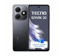 Smartfon TECNO SPARK 20 8/256GB 90Hz 4G LTE Gravity Black ( 4894947011597 4894947011597 ) Mobilais Telefons