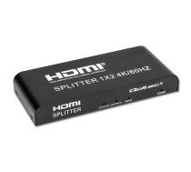 Qoltec 51797 Active HDMI Splitter 2 x HDMI 4K x 2K  6Gb/s  60Hz ( 51797 51797 ) adapteris