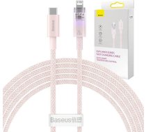 Fast Charging cable Baseus USB-A to Lightning Explorer Series 2m 20W (pink) ( CATS010304 CATS010304 CATS010304 ) USB kabelis