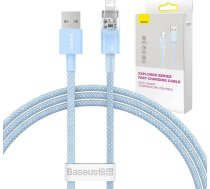 Fast Charging Cable Baseus Explorer USB to Lightning 2.4A 1M (blue) ( CATS010003 CATS010003 CATS010003 ) USB kabelis