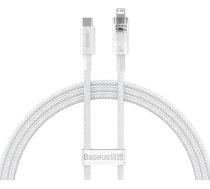 Fast Charging cable Baseus USB-C to Lightning  Explorer Series 1m  20W (white) ( CATS010202 CATS010202 CATS010202 ) USB kabelis