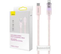 Fast Charging cable Baseus USB-C to Lightning  Explorer Series 1m  20W (pink) ( CATS010204 CATS010204 CATS010204 ) USB kabelis