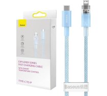 Fast Charging cable Baseus USB-C to Lightning  Explorer Series 2m  20W (blue) ( CATS010303 CATS010303 CATS010303 ) USB kabelis