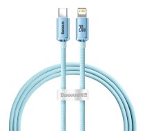 Baseus cable Crystal Shine USB-C - Lightning 1 2 m 20W sky blue ( CAJY001303 CAJY001303 CAJY001303 ) Powerbank  mobilā uzlādes iekārta