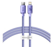 Baseus Crystal cable USB-C to Lightning 20W PD 1.2m (purple) ( CAJY000205 201465 6932172602765 81335-uniw FD-2259-6932172602765 ) USB kabelis
