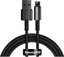 Kabel USB do Lightning Baseus Tungsten Gold  2.4A  1m (czarny) ( CALWJ 01 CALWJ 01 CALWJ 01 ) USB kabelis