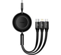 Baseus CAMJ010201 USB cable 1.1 m USB 3.2 Gen 1 (3.1 Gen 1) USB C USB C/Micro USB-A/Lightning Black ( CAMJ010201 6932172609139 ) USB kabelis