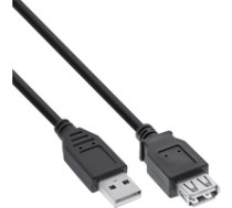 INLINE - USB-Verlängerungskabel - USB (M) bis USB (W) - USB 2.0 - 2 m - Schwarz 4043718288236 ( 34602B Inline_ 34602B ) USB kabelis