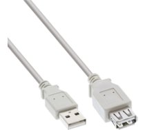 INLINE - USB-Verlängerungskabel - USB (M) bis USB (W) - USB 2.0 - 2 m - beige/grau 4043718288229 ( 34602X Inline_ 34602X ) USB kabelis