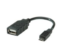 ROLINE USB 2.0 Kabel  USB 2.0 Typ Micro B - Typ A BU  OTG 0 15 m (11.02.8311) 7611990120130 ( 11.02.8311 11.02.8311 11.02.8311 ) tīkla kabelis