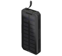 Goobay Outdoor fast charging power bank with solar (black USB-C PD QC 3.0 20 000 mAh) ( 53934 4040849539343 ) aksesuārs mobilajiem telefoniem