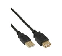 INLINE - USB-Verlängerungskabel - USB (M) bis USB (W) - USB 2.0 - 1.5 m - Schwarz 4043718288250 ( 34615S Inline_ 34615S ) USB kabelis