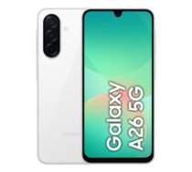 Samsung Galaxy A26 17 cm (6.7") Hybrid Dual SIM Android 15 5G USB Type-C 6 GB 128 GB 5000 mAh White ( SM A266BZWBEUE 8806097072874 SM-A26 266 White SM-A266BZWBEUB SMA266BZWCEUE ) Mobilais Telefons