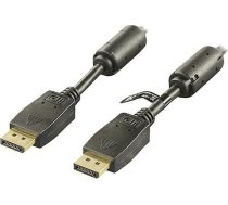 Deltaco DP-1010 DisplayPort-Kabel 1 m Schwarz (DP-1010) 7340004650485 ( DP 1010 DP 1010 ) kabelis video  audio