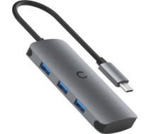 Hub 6w1 USB-C do 3x USB  USB-C  SD Card  Micro SD Card Cygnett SlimMate 100W (grey) ( CY3316HUBC3 CY3316HUBC3 CY3316HUBC3 )