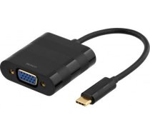 Adapter USB Deltaco USB-C - VGA Czarny  (DELTACO USBC-1098 - ekstern videoadapt) DELTACO USBC-1098 - ekstern videoadapt (7333048013439) ( JOINEDIT40841764 )