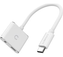 Adapter audio USB-C to mini jack 3.5mm i USB-C Cygnett Essential (white) ( CY2866PCCPD CY2866PCCPD CY2866PCCPD )