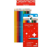 Caran d`Arche Kredki akwarelowe CARAN D'ACHE Swisscolor  kartonowe pudelko  12 szt. CD1285-812 (7630002343268) ( JOINEDIT40840678 )