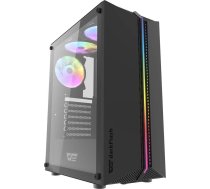 Darkflash DK151 computer case LED with 3 fan (black) ( DK151 Black DK151 Black DK151 Black )