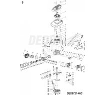 Dedra Filtr powietrza gabka XDED8721-46C-B21-SH08 (5900315082188) ( JOINEDIT36182594 ) Zāles pļāvējs - Trimmeris