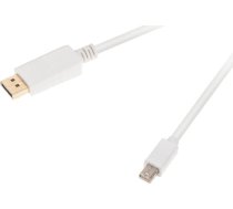 Kabel Cabletech DisplayPort Mini - HDMI 1.8m bialy (KOM0852) KOM0852 (5901890015585) ( JOINEDIT40846374 ) kabelis video  audio