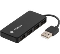 HUB USB Deltaco 4x USB-A 2.0 (UH-480) ( UH 480 UH 480 ) USB centrmezgli