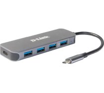 D-Link USB-C to 4-Port USB 3.0 Hub with Power Delivery DUB-2340 0790069468636 ( DUB 2340 DUB 2340 ) USB centrmezgli