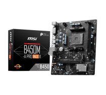 MSI B450M-A PRO MAX II /AMD B450/DDR4/SATA3/M.2/USB3.0/PCIe3.0/AM4/mATX ( B450M A PRO MAX II B450M A PRO MAX II 4711377125291 7C52 036R 911 7C52 037 B450M A PRO MAX II B450M APROMAXII ) pamatplate  mātesplate