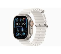 Apple Watch Ultra 2 GPS + Cellular  49mm Titanium Case with White Ocean Band ( MREJ3FD/A 13137009 MREJ3 MREJ3_ELL MREJ3CS/A MREJ3EL/A MREJ3FD/A MREJ3GK/A MREJ3RB/A MREJ3TY/A MREJ3UL/A MREJ3WB/A ) Viedais pulkstenis  smartwatch