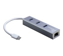 Inter-Tech LAN-Adapter Argus IT-410-S USB-C Gigabit Ethernet ( 88885472 88885472 88885472 ) adapteris
