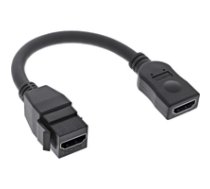 InLine® HDMI Keystone Adapterkabel 4K/30Hz HDMI A Buchse/Buchse schwarz 0 2m (76206A) 4043718300327 ( 76206A Inline_ 76206A ) USB kabelis