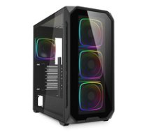 Sharkoon Gehause AK5G RGB ATX 1xGlas schwa ( 4044951041831 ) Datora korpuss