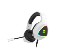CANYON Shadder GH-6 RGB gaming headset with Microphone Microphone frequency response: 20HZ~20KHZ ABS+ PU leather USB*1*3.5MM jack plug ( CND SGHS6W Microphone frequency response: 20HZ~20KHZ 13115317 ) austiņas