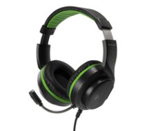Stereo žaidimų ausinės DELTACO GAMING skirta XBOX Series X / S 2m kabelis 40mm juodos/žalios spalvos / GAM-128 ( GAM 128 ) austiņas