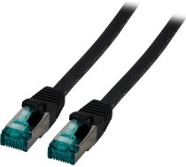EFB RJ45 Patchkabel S/FTP Cat.6A LSZH 0 15m schwarz ( MK6001.0 15B ) tīkla kabelis