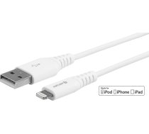 eSTUFF Lightning Cable MFI 1m White  MQUE2ZM/A  MXLY2ZM/A 8Pin Lightning - USB A Male  5704174087809 ( ES601104 ES601104 )