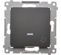 Kontakt-Simon Simon 54 Przycisk dzwonek" z podswietleniem LED (modul) 16AX 250V zaciski srubowe czarny mat DD1AL.01/49 DD1AL.01/49 (5902787870607) ( JOINEDIT32864666 )