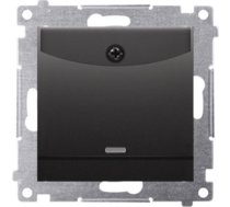 Kontakt-Simon Simon 54 Lacznik hotelowy z podswietleniem (modul) czarny mat do ramek S54 PREMIUM wymagane zastosowanie przek. DWH1.01/49 DWH1.01/49 (5902787870713) ( JOINEDIT29445492 )