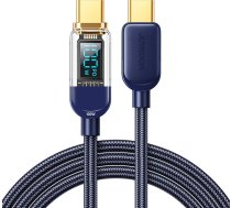 Joyroom USB C - USB C 100W cable for fast charging and data transfer 1.2 m blue (S-CC100A4) ( 6956116725839 S CC100A4 6956116725839 JYR645 S CC100A4 S CC100A4 1.2m CBL S CC100A4 BLU ) USB kabelis