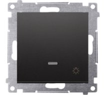 Kontakt-Simon Simon 54 Przycisk swiatlo" z podswietleniem LED (modul) 10AX 250V szybkozlacza czarny mat DS1L.01/49 DS1L.01/49 (5902787870621) ( JOINEDIT32864751 )